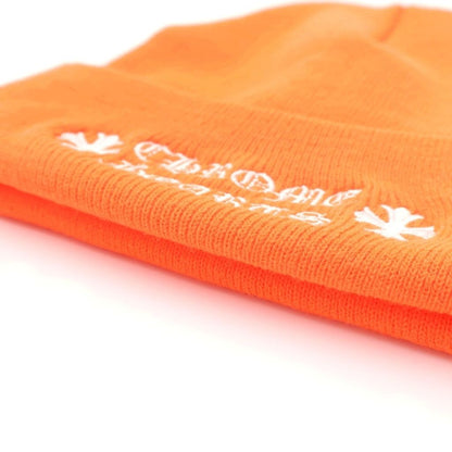 Chrome Hearts Watch Cap Logo Embroidered Beanie Orange Hat — view 5