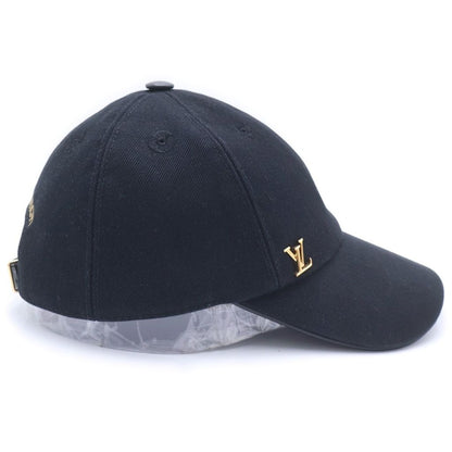 Louis Vuitton Carre LV Iconic Cotton Cap Hat Black — view 3