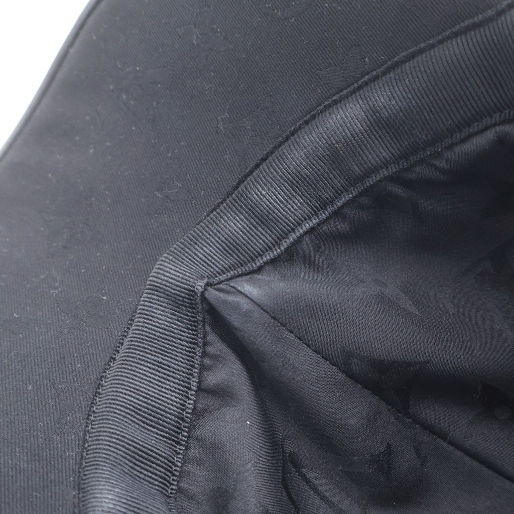 Louis Vuitton Carre LV Iconic Cotton Cap Hat Black — view 6