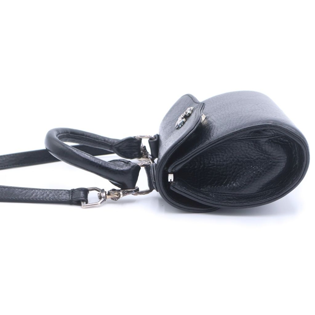 Chrome Hearts Doc Adams Tiny BS Flr Dog BS Fumochifu 2-Way Leather Shoulder — view 3