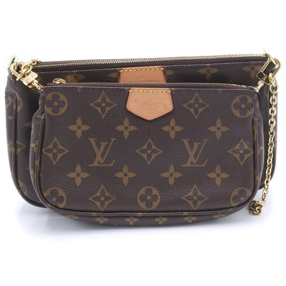 Louis Vuitton Monogram Multy Pochette Accessoire Shoulder Bag Chain Brown Pink