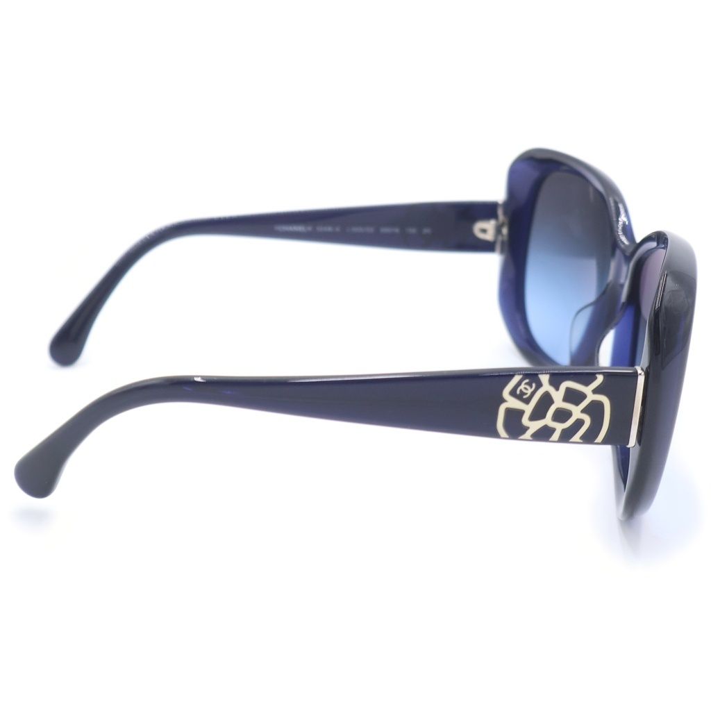 Chanel Sunglasses Camellia Navy Eyewear — view 3
