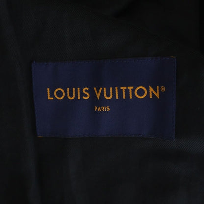 Louis Vuitton Logo Embroidery Damier Cotton Jacket Blue Brown Scr — view 6
