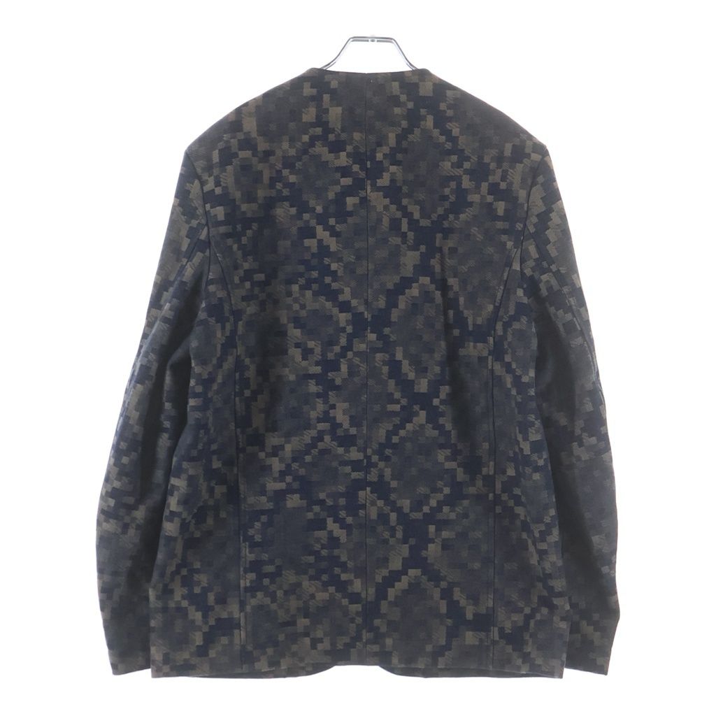 Louis Vuitton Logo Embroidery Damier Cotton Jacket Blue Brown Scr — view 2