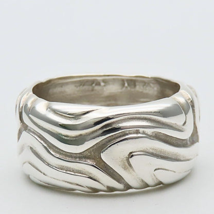 Tiffany & Co Ring Wood 925 Sterling Silver Grain Wide — view 3