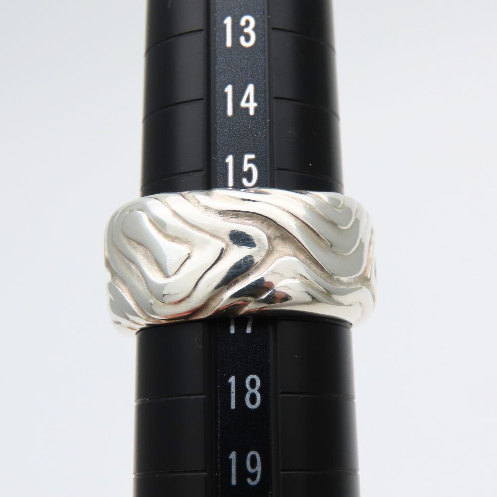 Tiffany & Co Ring Wood 925 Sterling Silver Grain Wide — view 7
