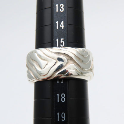 Tiffany & Co Ring Wood 925 Sterling Silver Grain Wide — view 7