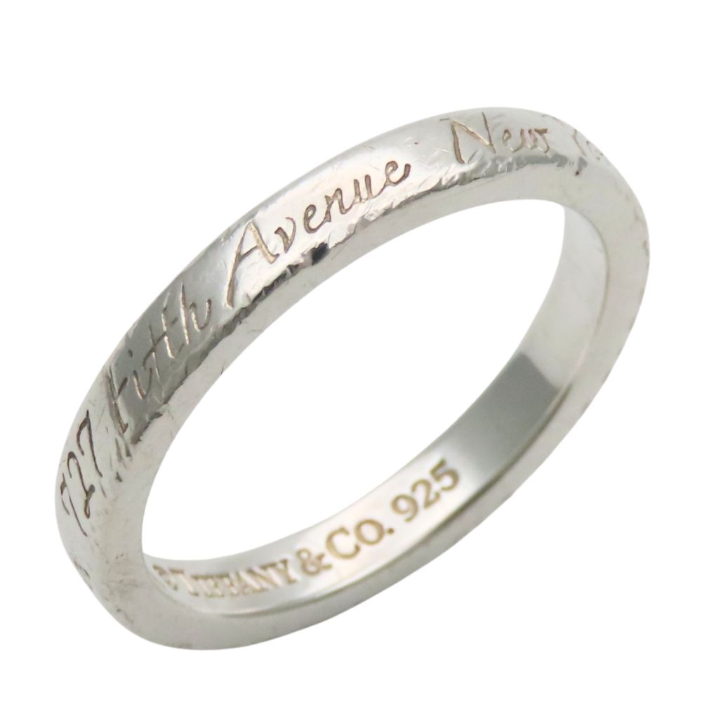 Tiffany & Co Ring Notes Narrow New York 925 Sterling Silver