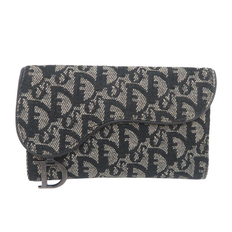 Dior Trifold Wallet Blue