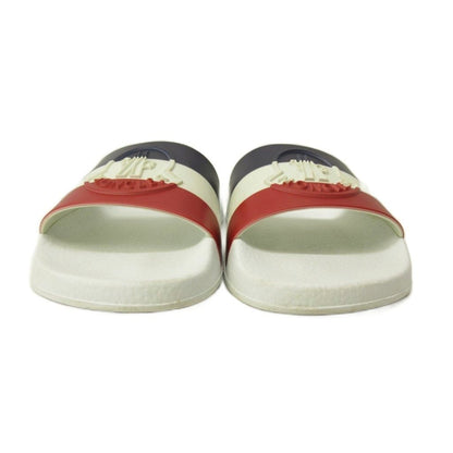 Moncler Basile Shower Sandals Shoes Logo Embossed Tricolor 36 White — view 6