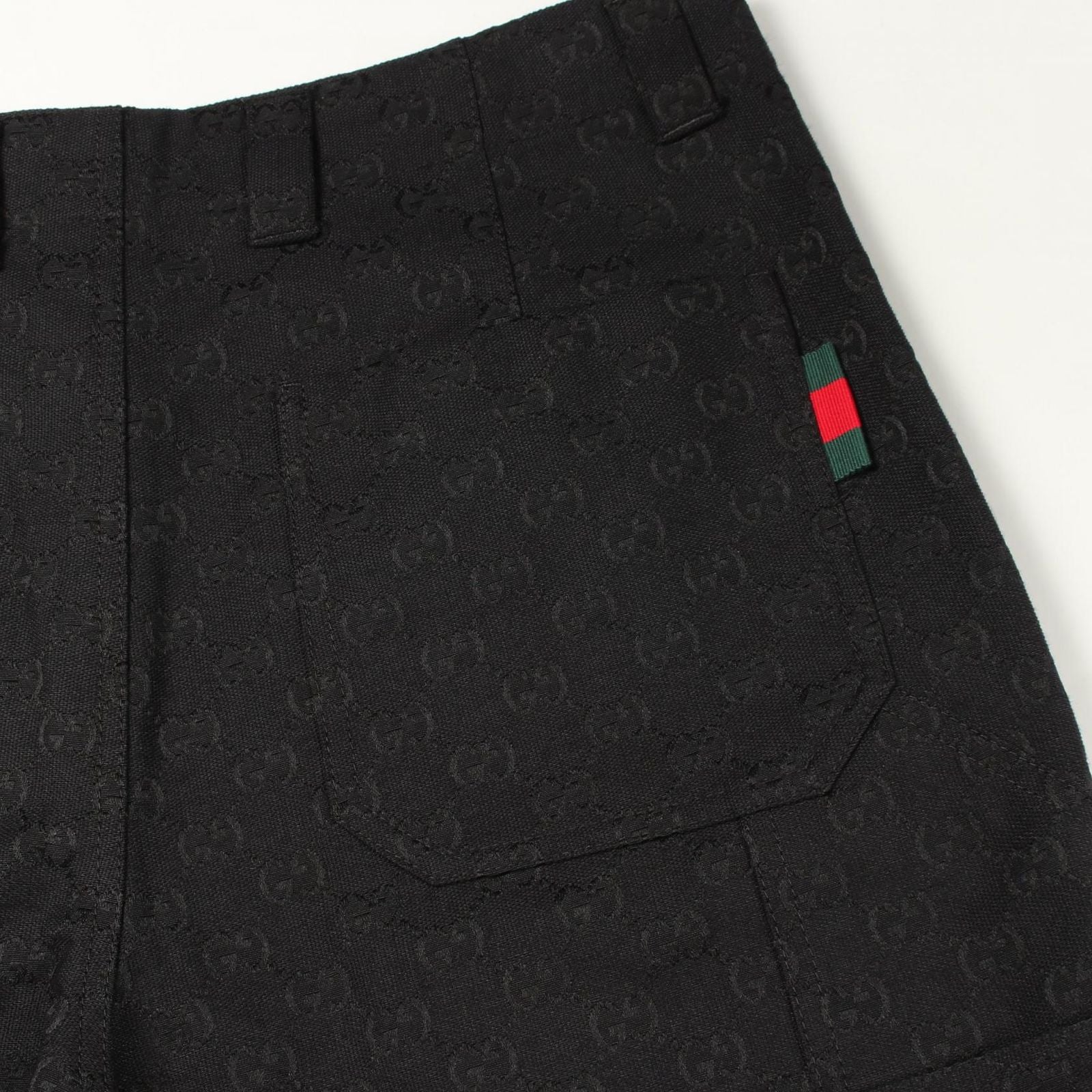 Gucci Denim Pants GG Pattern Cotton — view 6