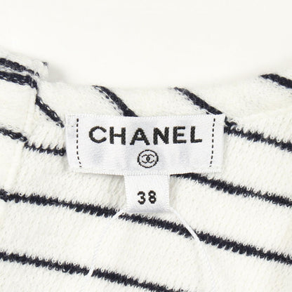 Chanel Tank Top CC Logo Button Border Cotton — view 3