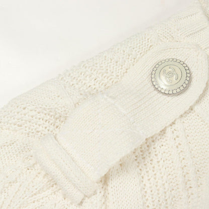 Chanel Knit CC Logo Button Cotton Sweater — view 6