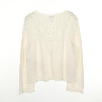 Chanel Knit CC Logo Button Cotton Sweater — view 2