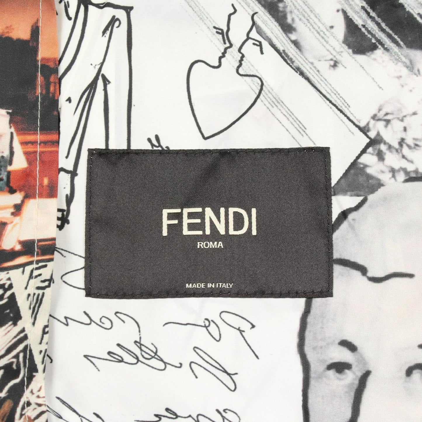 Fendi All Over Pattern Polyester Jacket — view 3