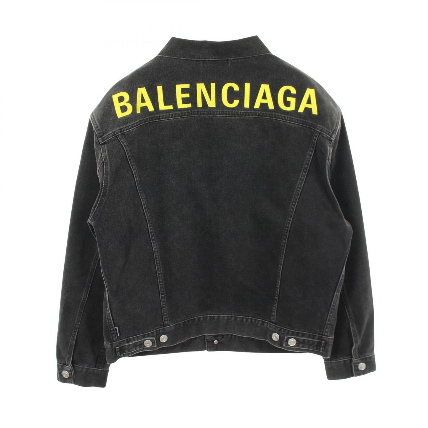Balenciaga Denim Jacket Back Logo Embroidery Cotton — view 2