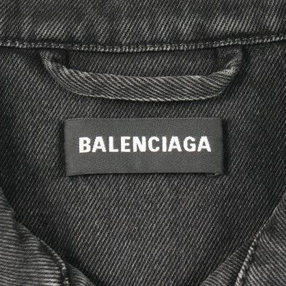 Balenciaga Denim Jacket Back Logo Embroidery Cotton — view 3