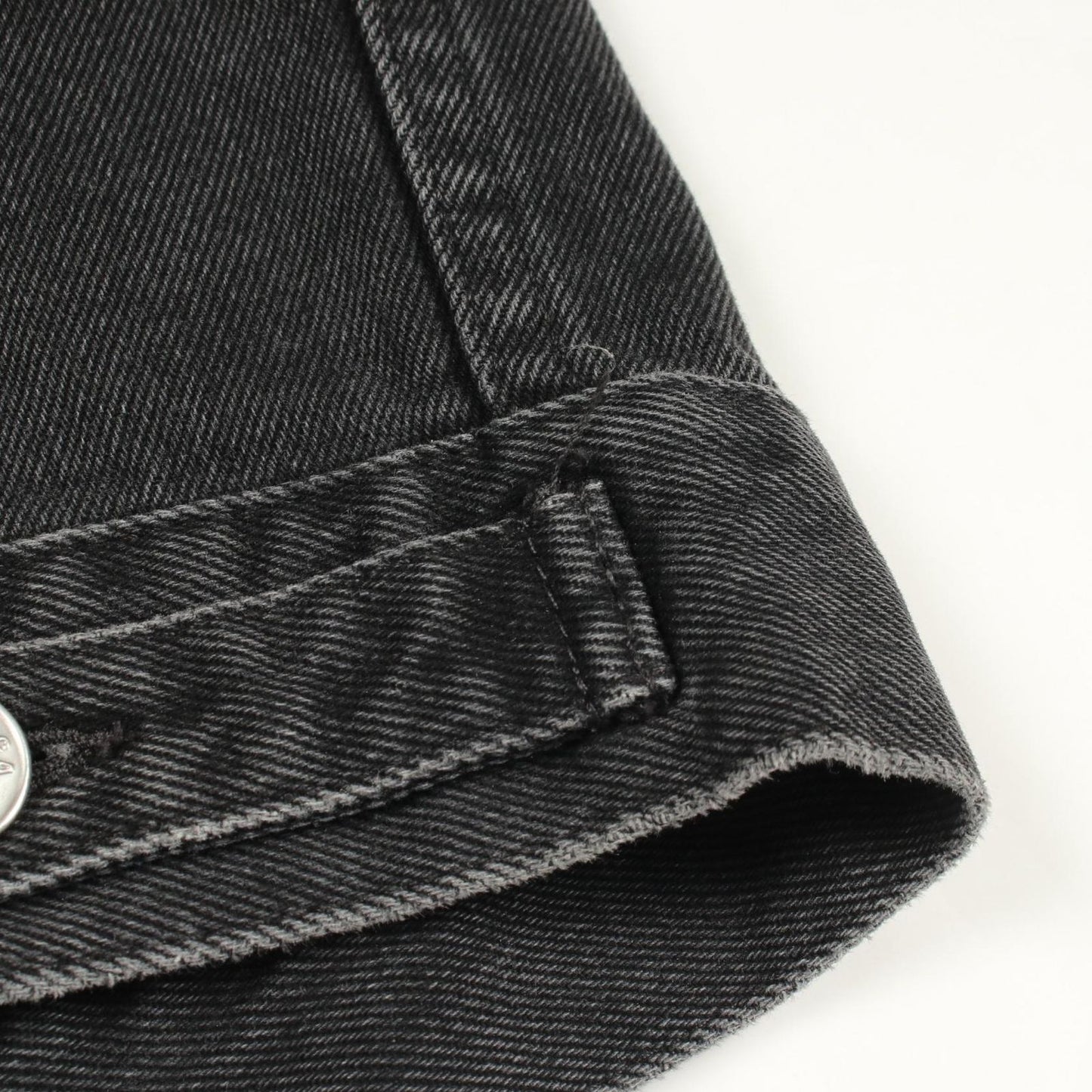 Balenciaga Denim Jacket Back Logo Embroidery Cotton — view 6