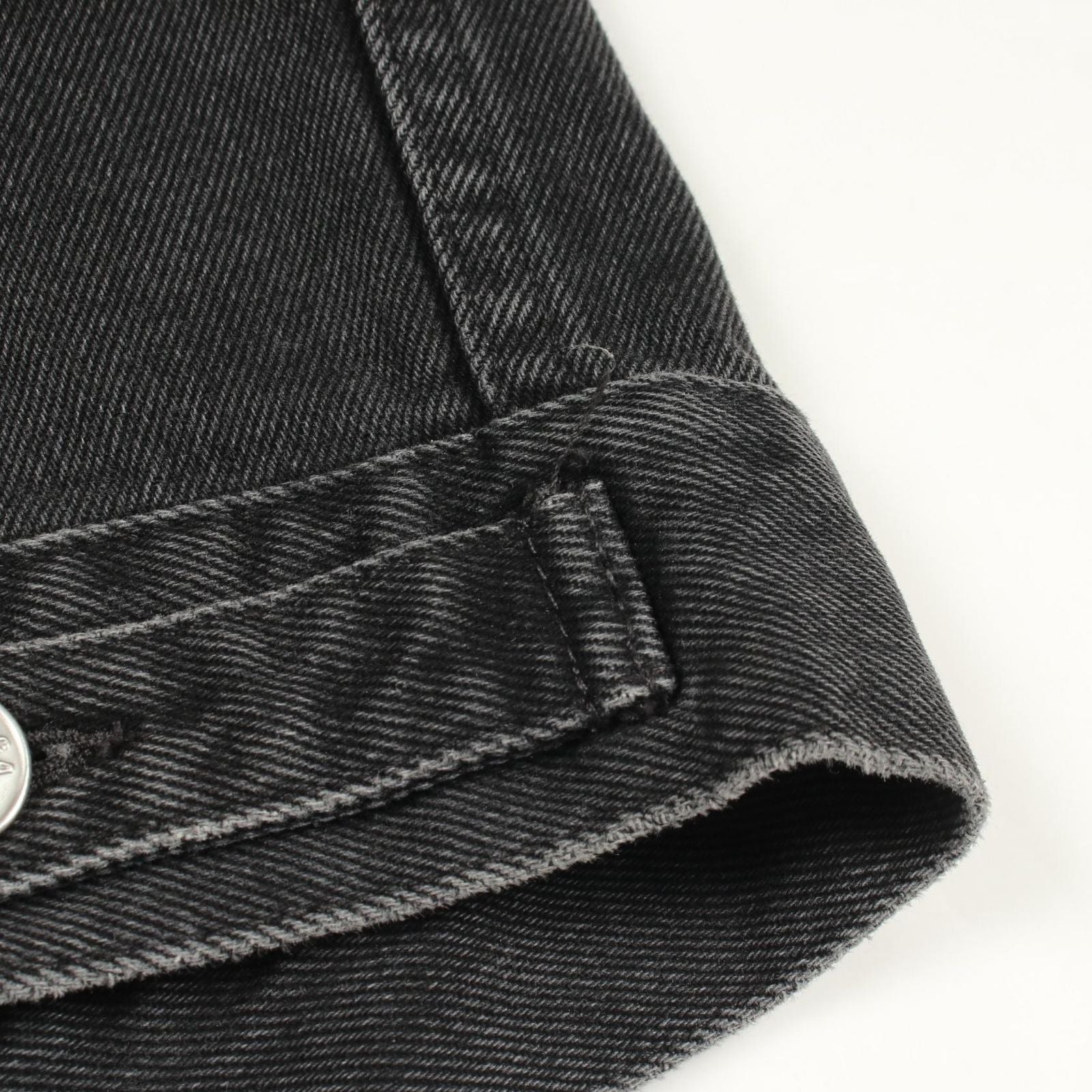 Balenciaga Denim Jacket Back Logo Embroidery Cotton — view 6