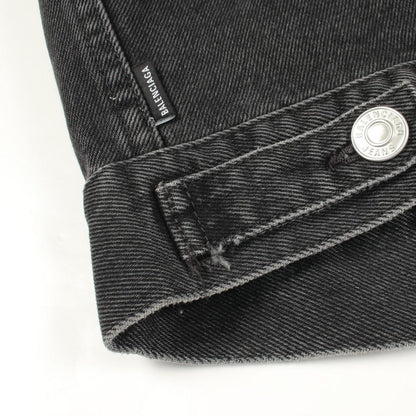 Balenciaga Denim Jacket Back Logo Embroidery Cotton — view 7