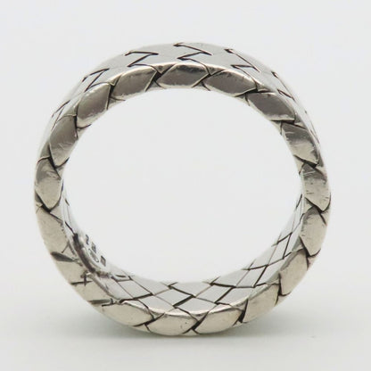 Bottega Veneta Ring Intrecciato 925 Sterling Silver Braided