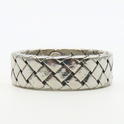 Bottega Veneta Ring Intrecciato 925 Sterling Silver Braided