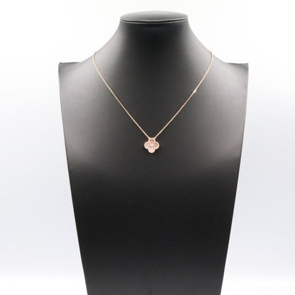 Van Cleef & Arpels Necklace Vintage Alhambra 37 41.5 cm 18k Pink Gold Diamond — view 5