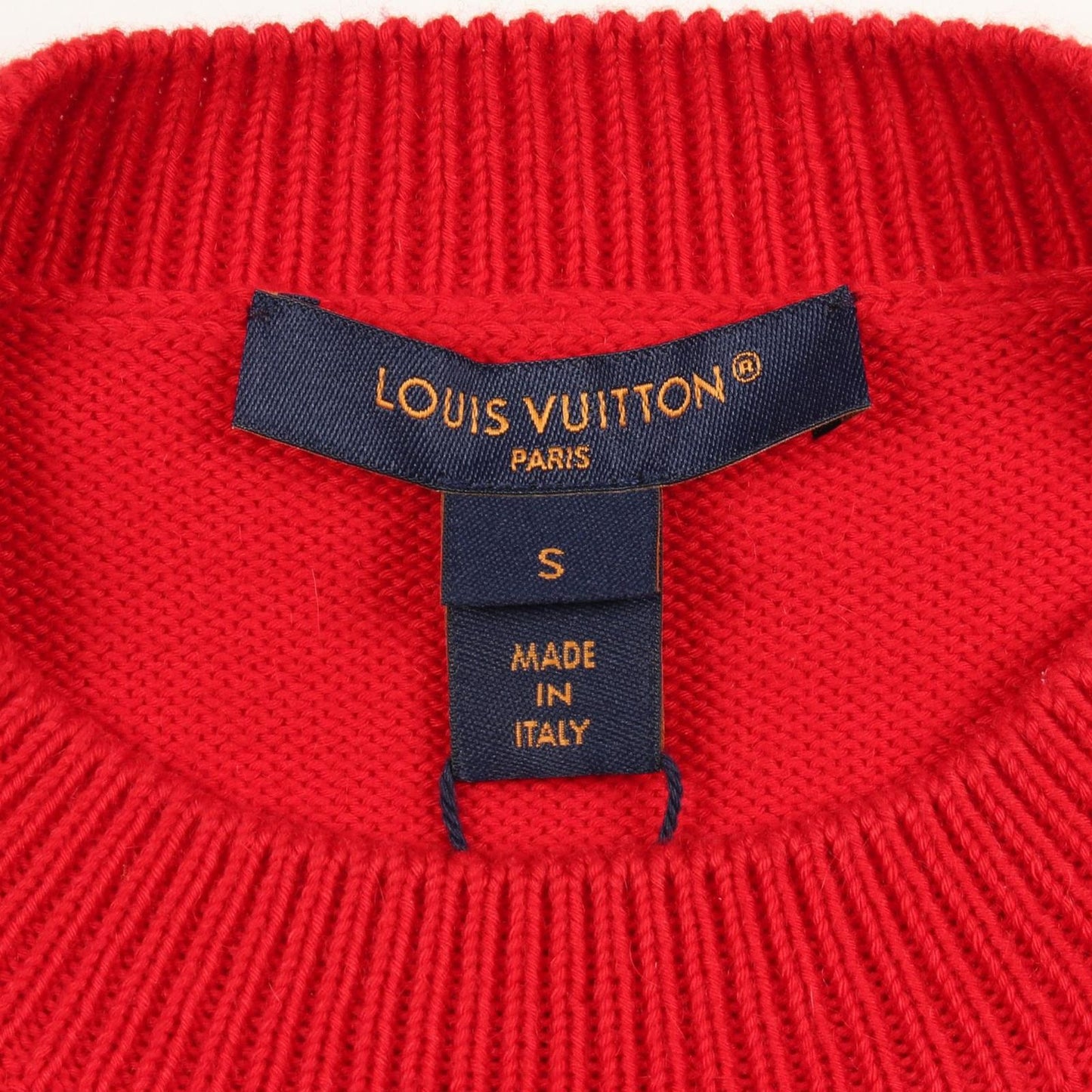 Louis Vuitton Knit Logo Crew Neck 160 Cotton Cashmere Sweater — view 3