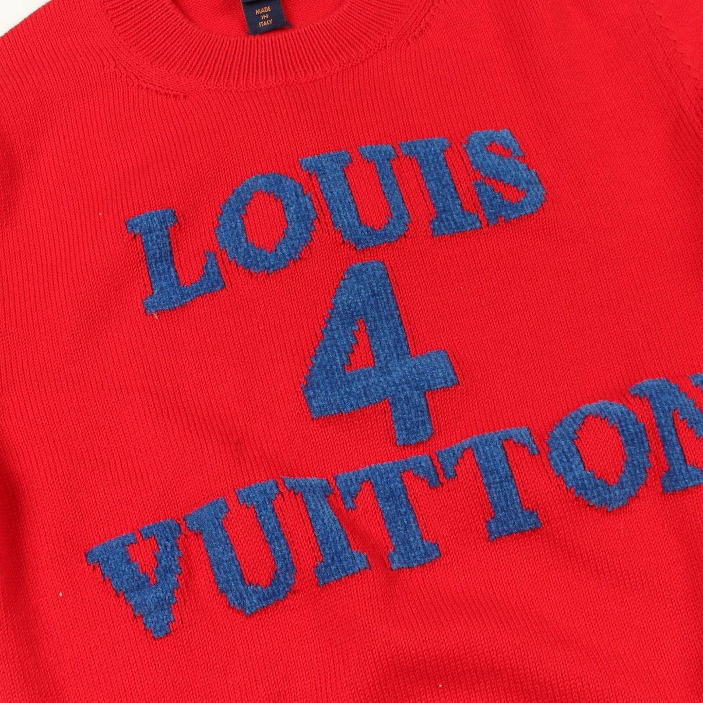 Louis Vuitton Knit Logo Crew Neck 160 Cotton Cashmere Sweater — view 5