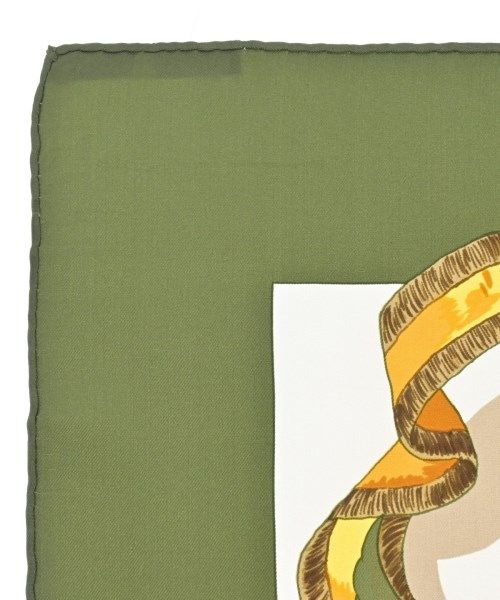 Hermes Bandana Scarf Khaki — view 5