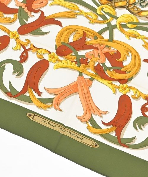 Hermes Bandana Scarf Khaki — view 3