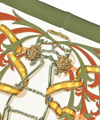 Hermes Bandana Scarf Khaki — view 2