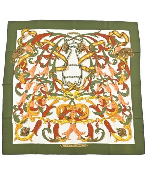 Hermes Bandana Scarf Khaki
