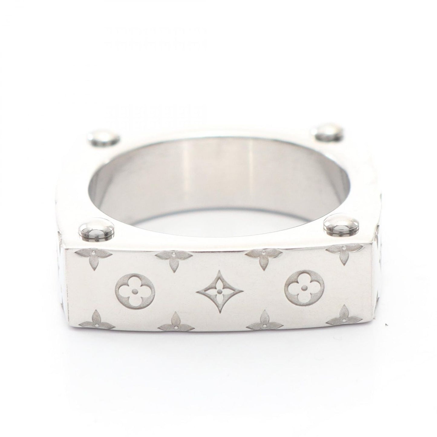 Louis Vuitton Ring Monogram Gold Stainless Steel — view 2