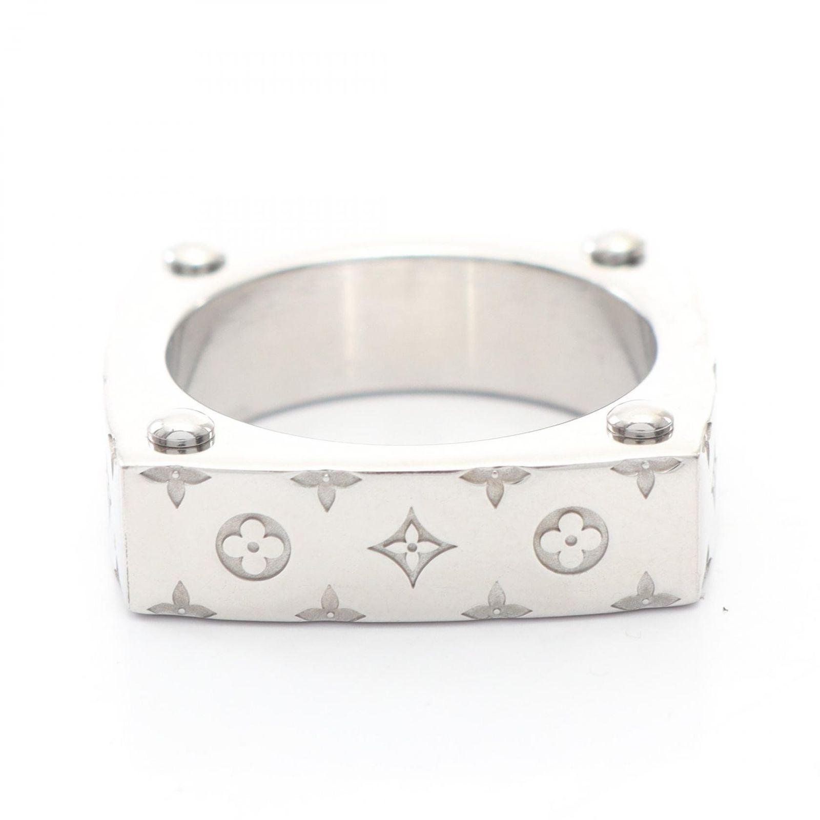 Louis Vuitton Ring Monogram Gold Stainless Steel — view 2