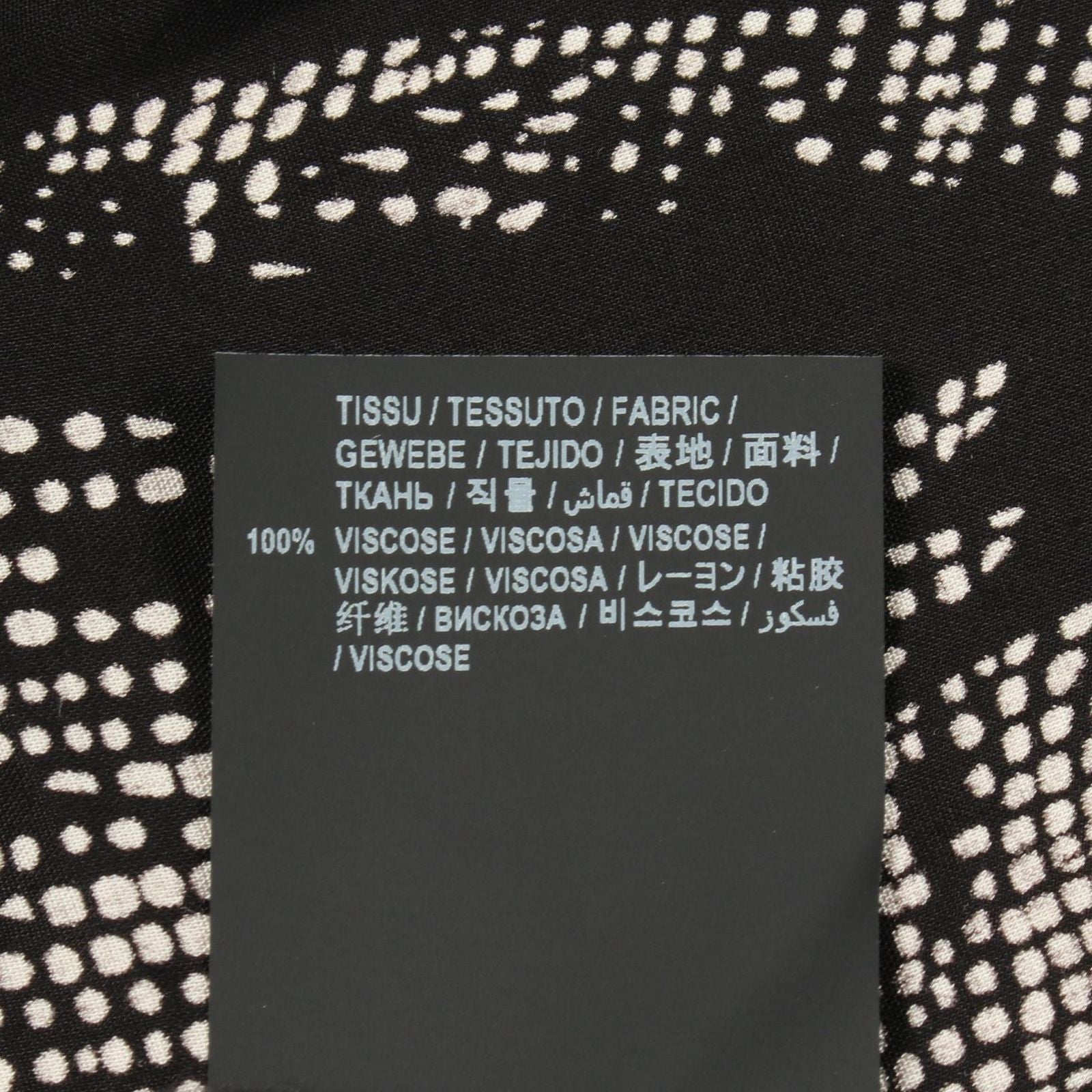 Saint Laurent Paris Leaf Pattern Short Sleeve Rayon Shirt — view 4