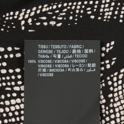 Saint Laurent Paris Leaf Pattern Short Sleeve Rayon Shirt — view 4
