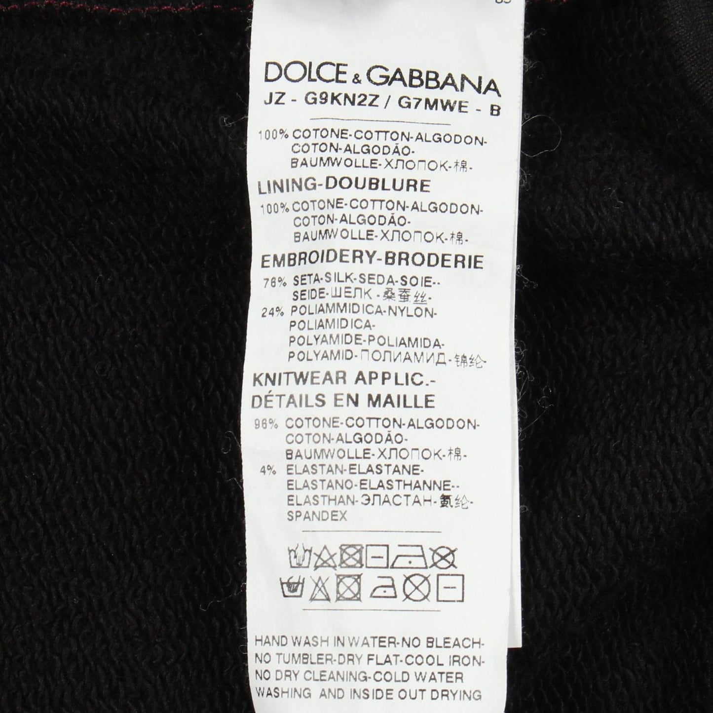 Dolce & Gabbana Hoodie Rose Patch Cotton — view 4