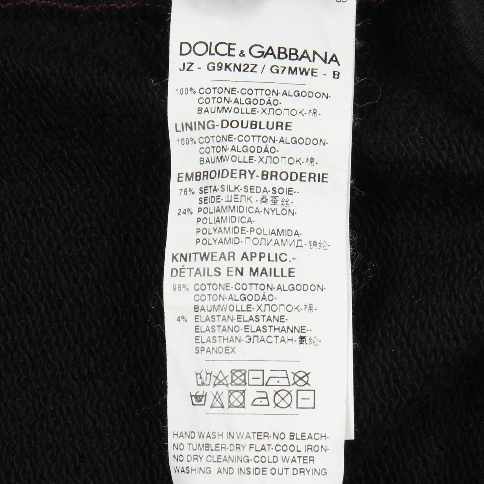 Dolce & Gabbana Hoodie Rose Patch Cotton — view 4