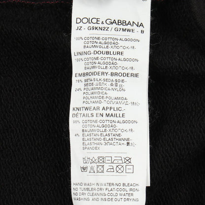 Dolce & Gabbana Hoodie Rose Patch Cotton — view 4