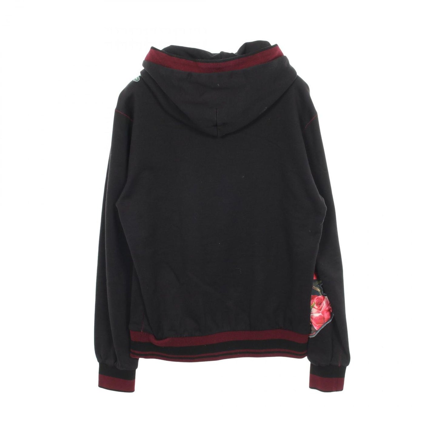 Dolce & Gabbana Hoodie Rose Patch Cotton — view 2