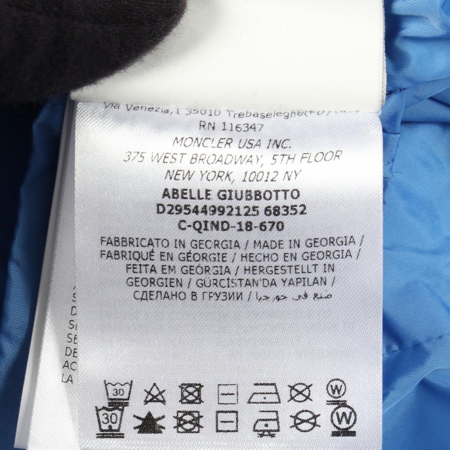 Moncler Down Jacket Abelle Kids Nylon Coat — view 6