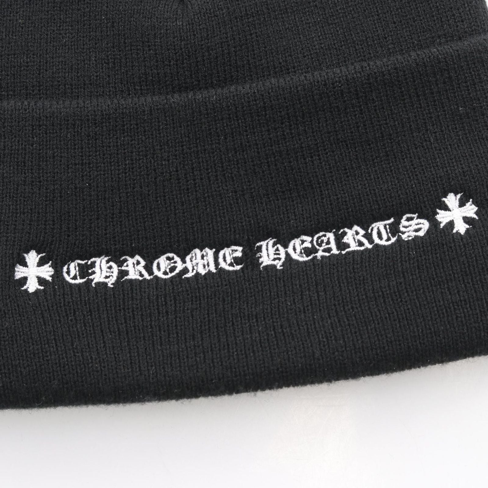 Chrome Hearts Knit Cap CH Logo Embroidery Cap Hat — view 8