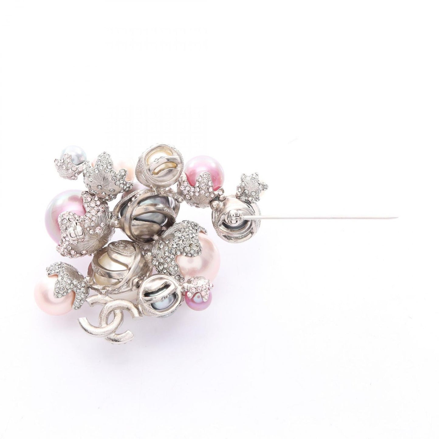 Chanel Brooch CC Logo Stainless Steel — view 2