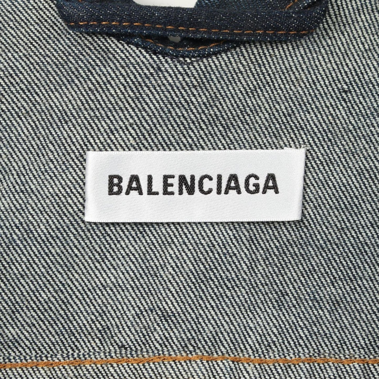 Balenciaga Denim Jacket Distressed Vintage Wash Indigo Blue — view 4