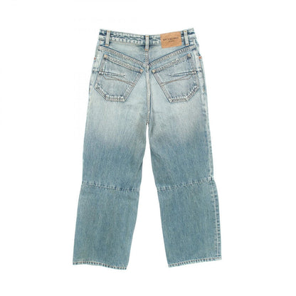 Balenciaga Denim Pants Vintage Wash Blue Gray Cotton — view 2