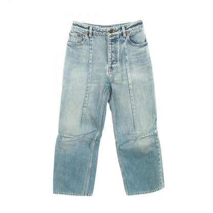 Balenciaga Denim Pants Vintage Wash Blue Gray Cotton