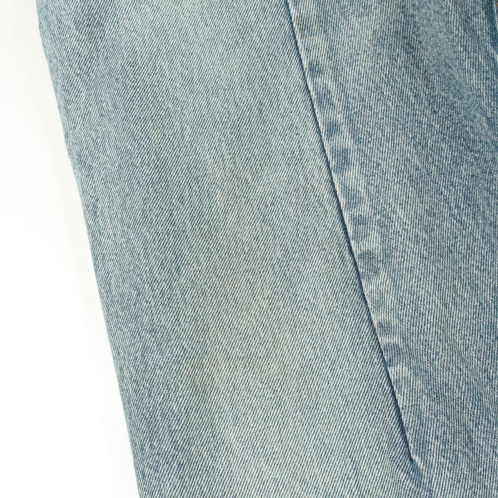 Balenciaga Denim Pants Vintage Wash Blue Gray Cotton — view 8