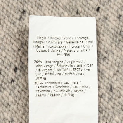 Max Mara S 'S Knit Gioele High Neck Gray Wool Cashmere Sweater — view 4