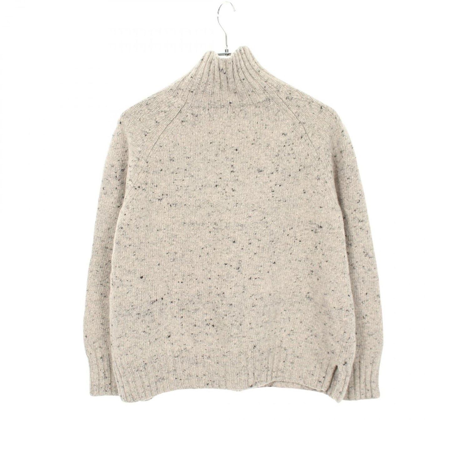 Max Mara S 'S Knit Gioele High Neck Gray Wool Cashmere Sweater — view 2